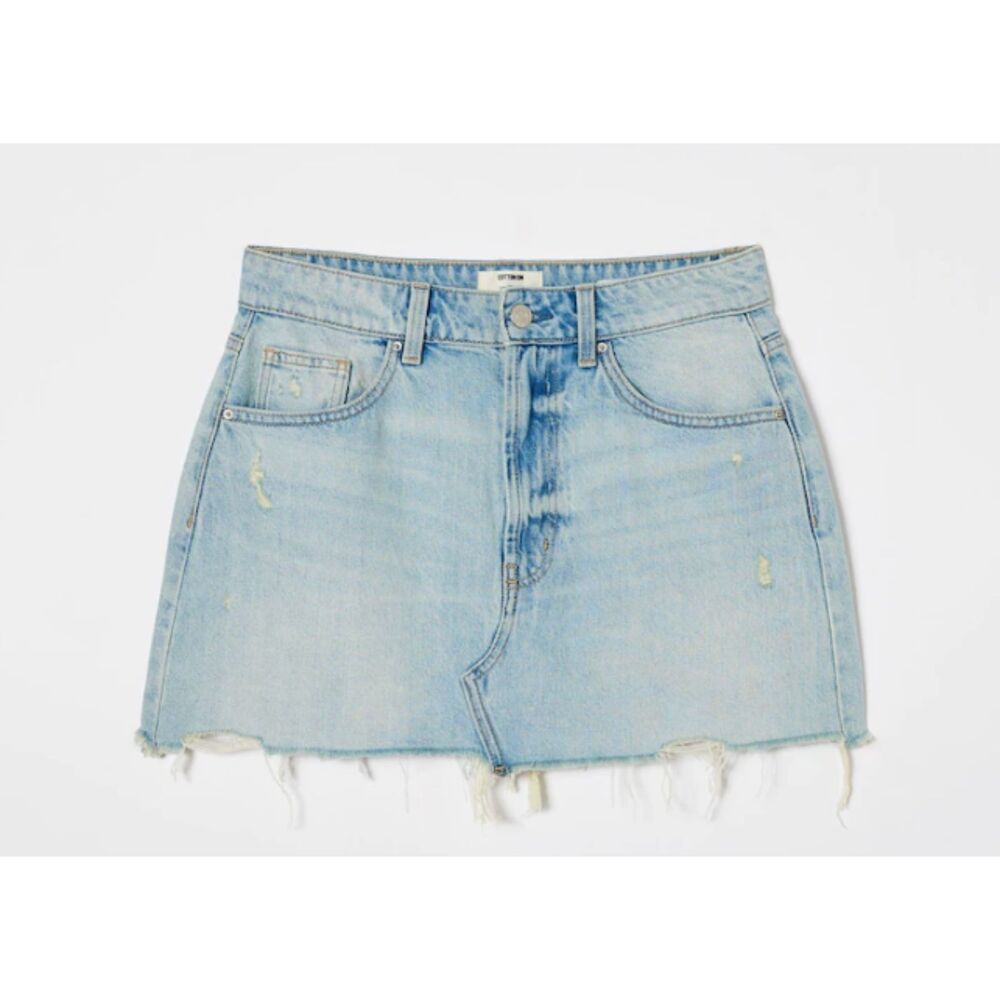 Cotton On Demin Mini Skirt Distressed